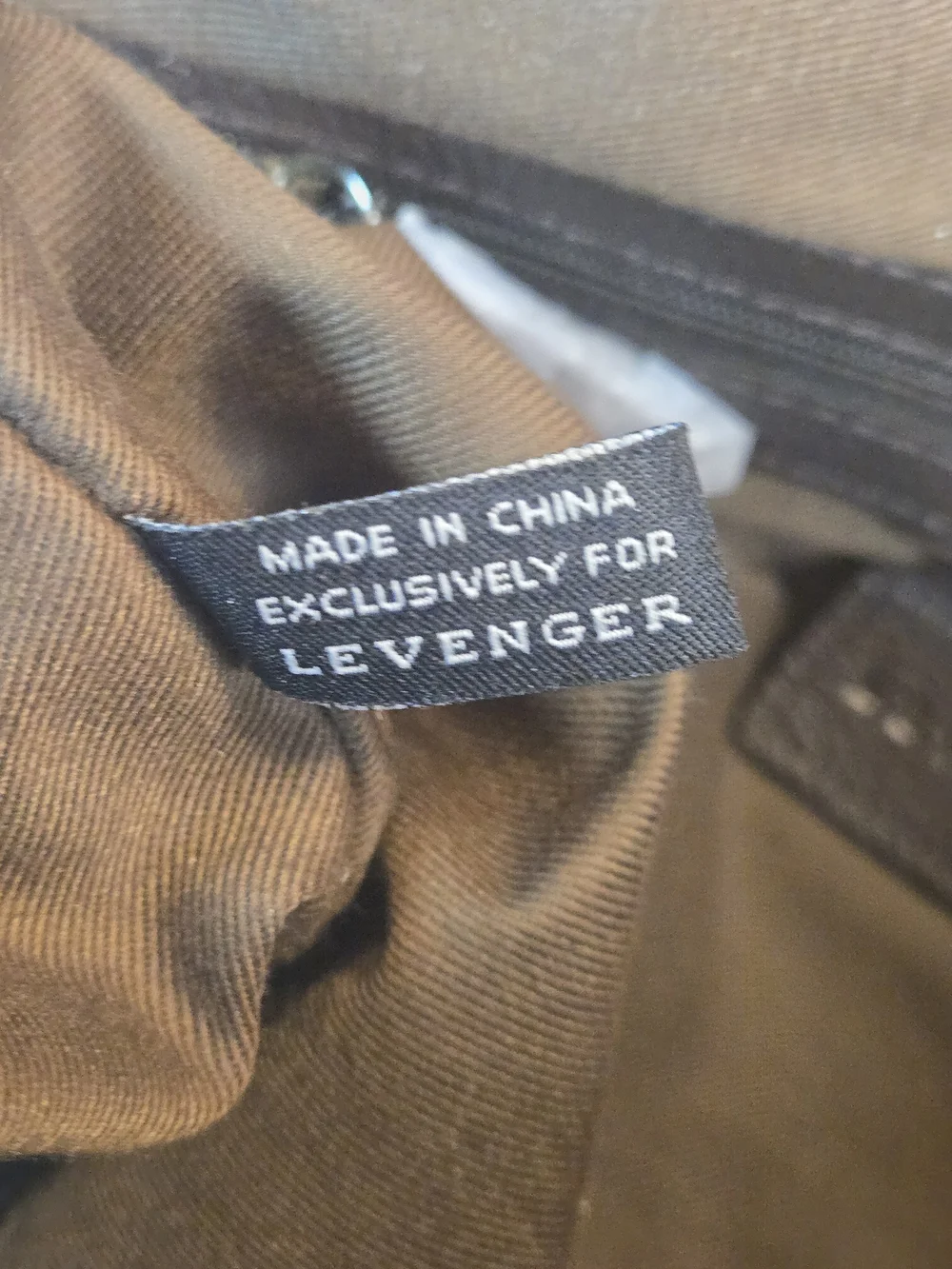 Levenger Canvas & Leather Field Messenger Bag - NWOT